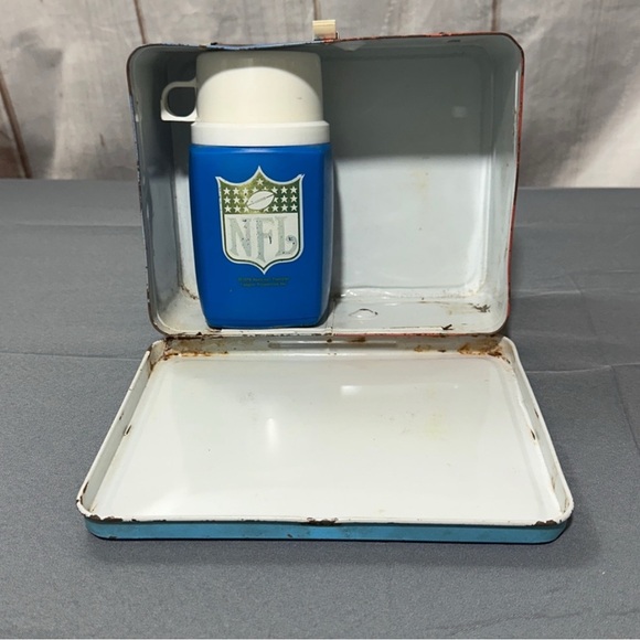 1978 NFL National Football League Metal Lunchbox with Thermos - Picture 6 of 7